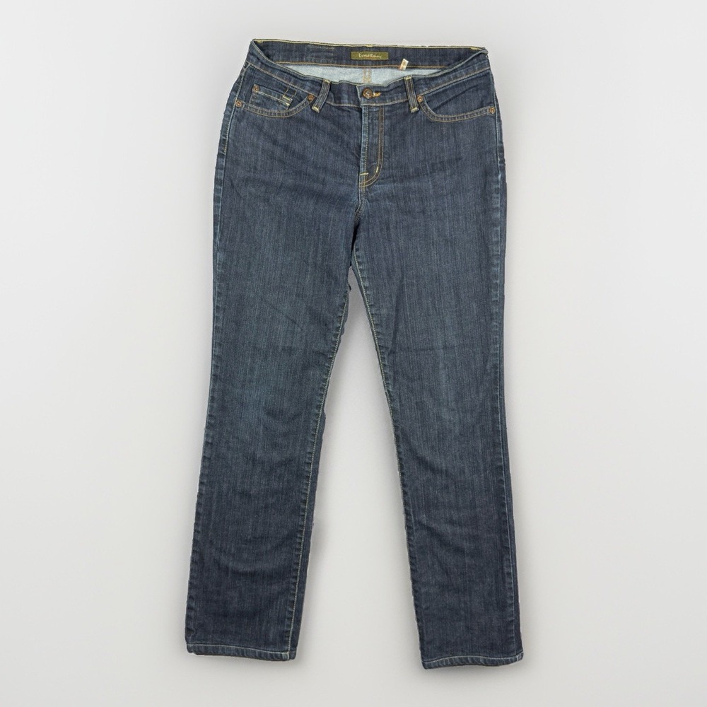 David Kahn Lauren Jeans Womens 8 Bootcut Mid Rise Stretch Blue Made in USA